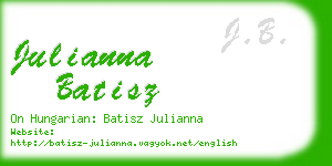 julianna batisz business card